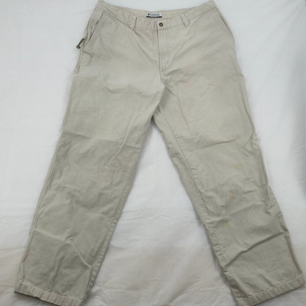 Columbia Vintage Pants Outdoor/Hiking Beige Khaki Size 38